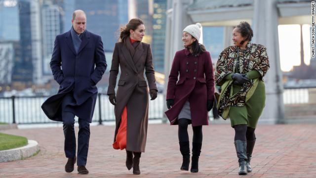 William and Kate reunited with Boston Mayor Michelle Wu and Reverend Mariama White-Hammond once more on Thursday while visiting East Boston to see the changing face of the city's shoreline as it contends with rising sea levels.