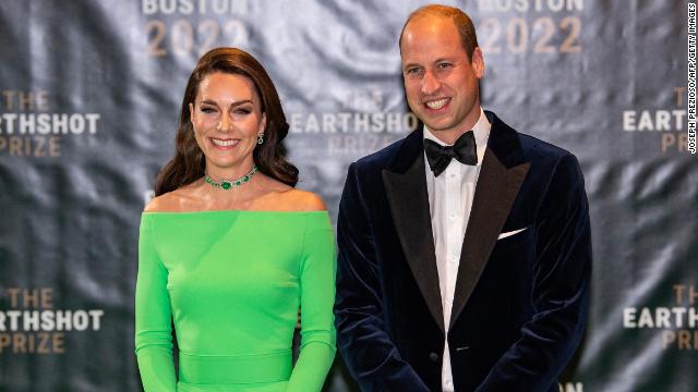 Prince William and wife, Kate at last year's Earthshot Prize award ceremony in Boston. 