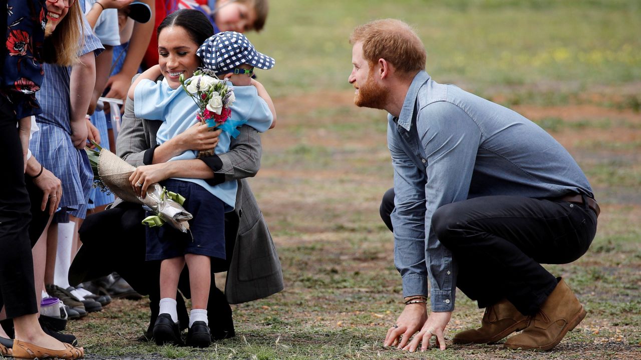 File photograph of Harry and Meghan during the autumn tour of Australia in 2018.