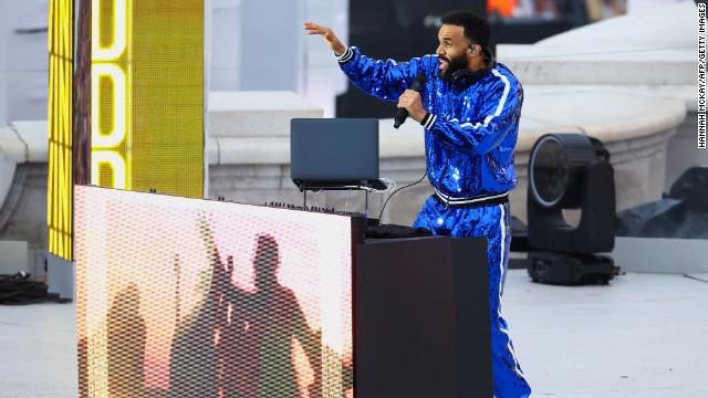 Craig David performs at a concert at Buckingham Palace on June 4 as part of Queen Elizabeth II's platinum jubilee celebrations.