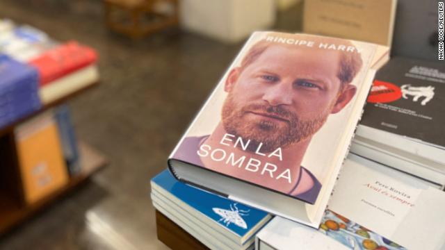 Harry's memoir is seen in a Barceonla bookstore on January 5 ahead of its scheduled release next week.