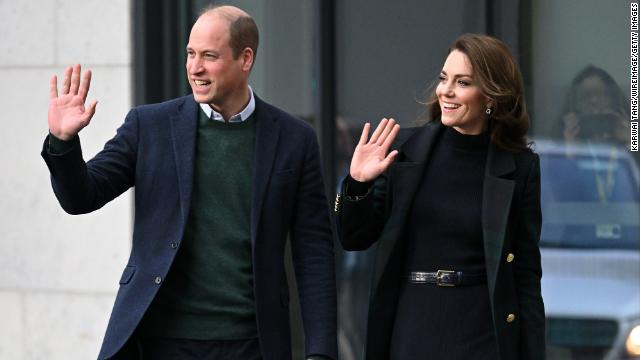 Prince William and Catherine, Princess of Wales in Liverpool, England last Friday. 