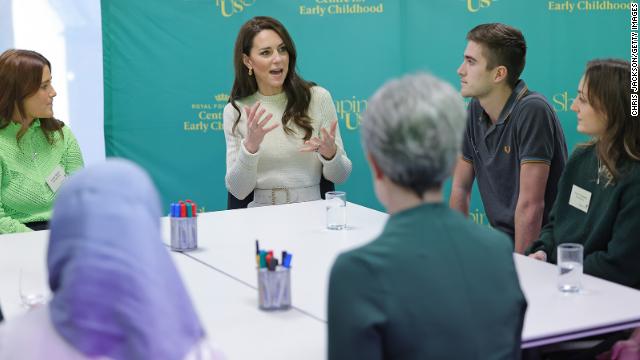 Kate chats with students at the University of Leeds to hear their perspectives on her ''Shaping Us'' campaign.