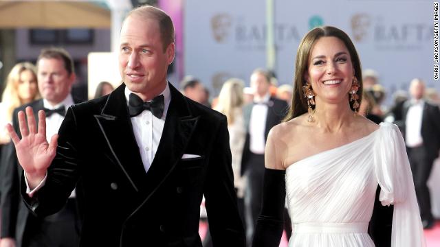 Prince William and Kate at the BAFTAs on Sunday night. 