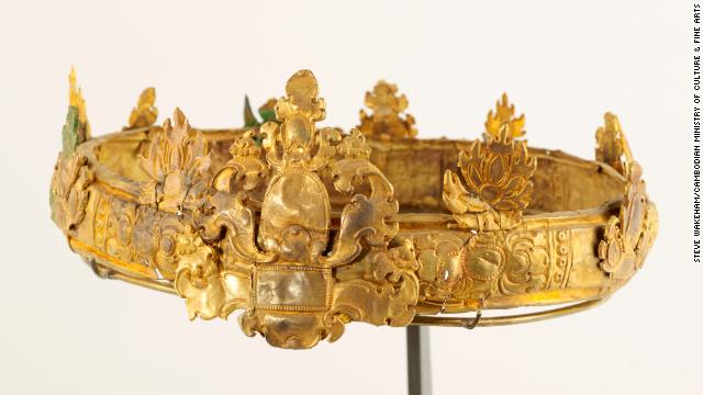 Dozens of Cambodian crown jewels were among the pieces returned.