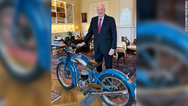 Norwegian King’s first ever motorbike restored for 86th birthday.