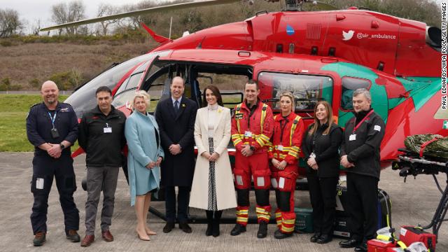 William and Kate were visiting Wales ahead of St. David's Day, which takes place on March 1.