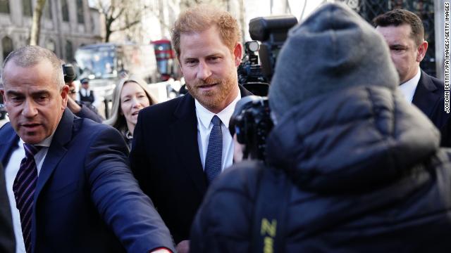 Prince Harry outside the Royal Courts Of Justice in London this week.
