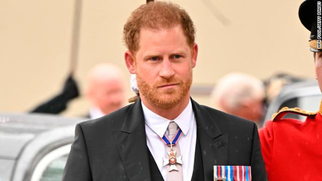 Prince Harry pictured while in the UK for his father's coronation at the beginning of the month.