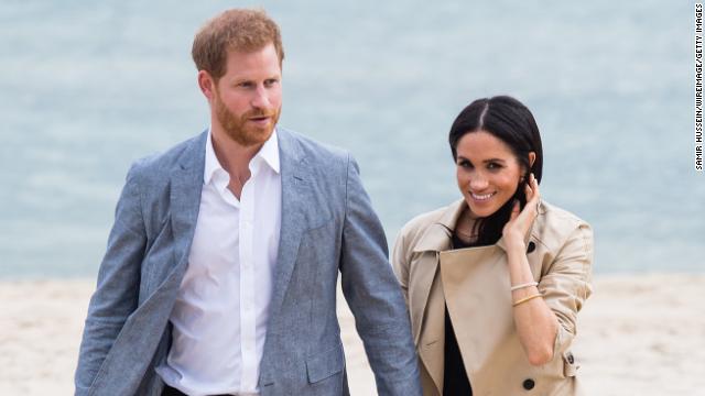 File photo of Prince Harry and Meghan.