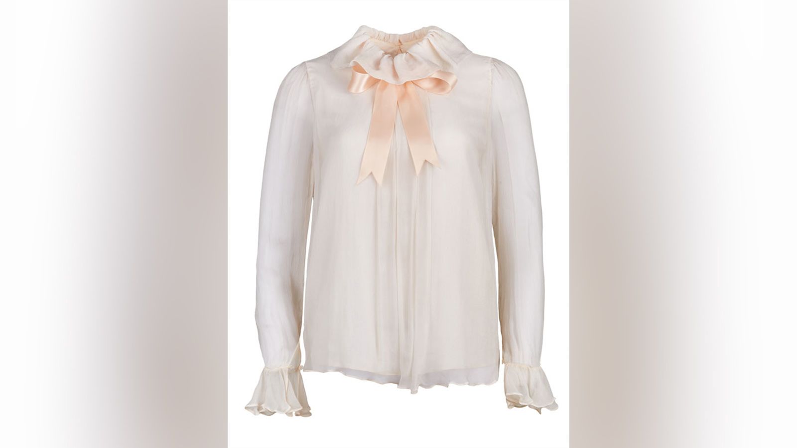 Diana wore the blouse for an engagement portrait taken by Lord Snowdon in 1981.