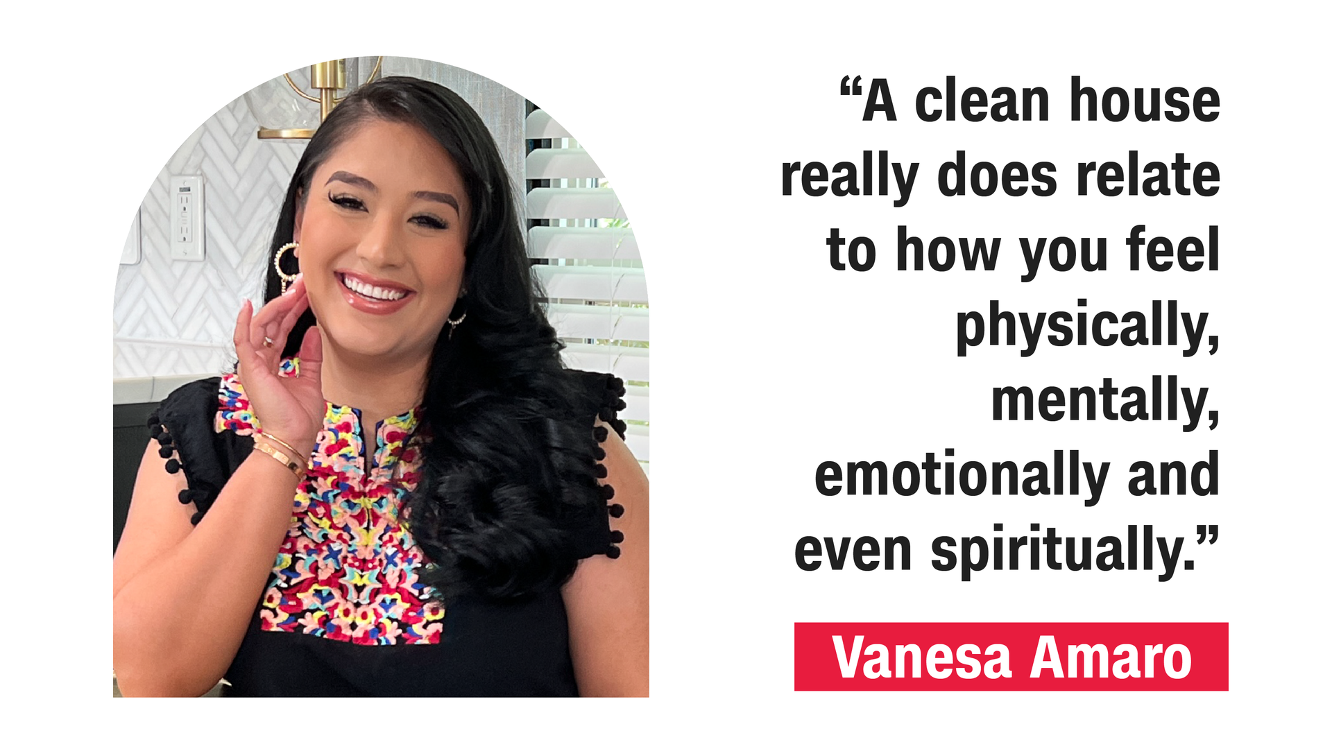 Cleaning specialist Vanesa Amaro