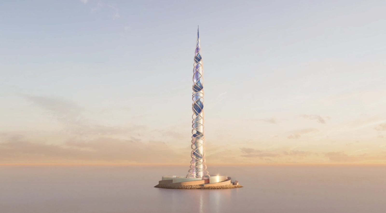 The planned tower will stand on the outskirts of St. Petersburg, Russia