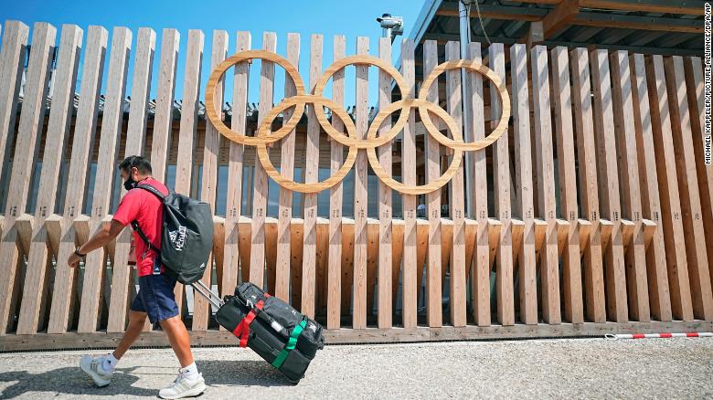 Member of Team Mexico at the Olympic Village, Tokyo