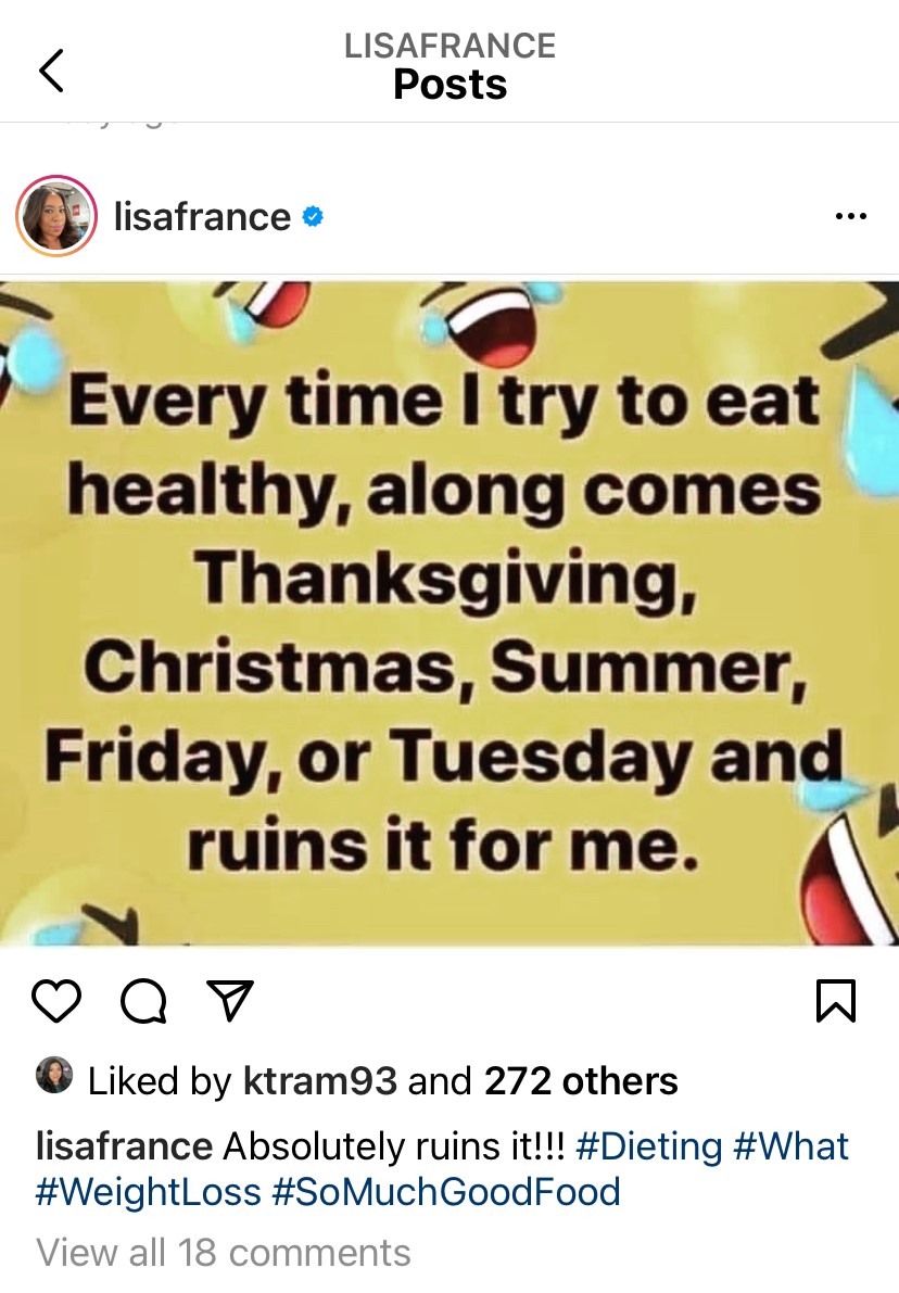 @lisafrance on Instagram