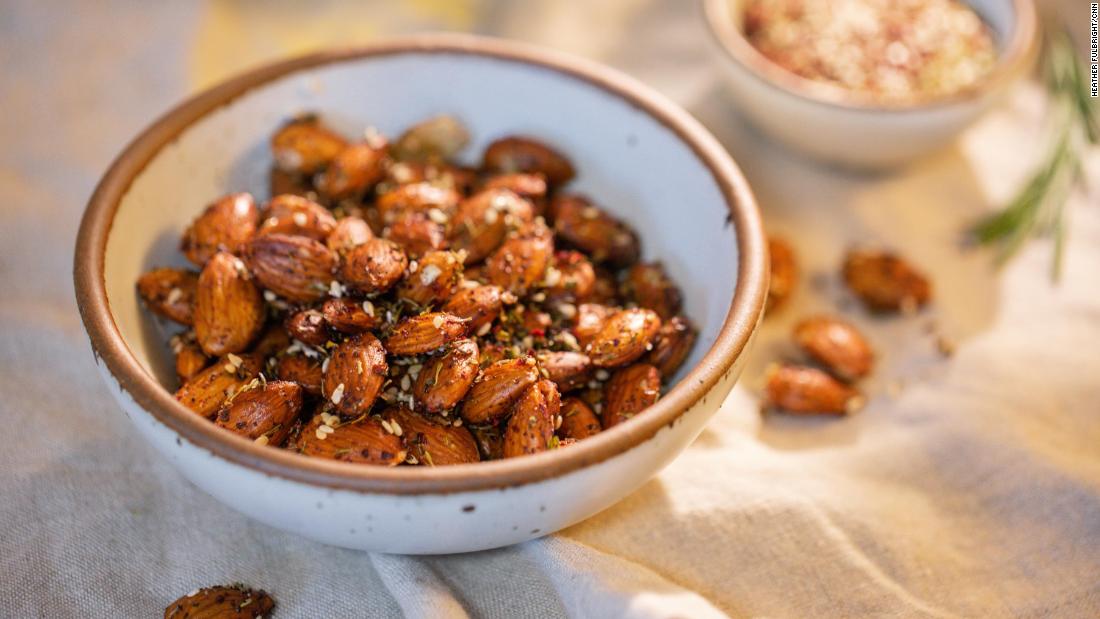 Za'atar and Rosemary Spiced Roasted Almonds