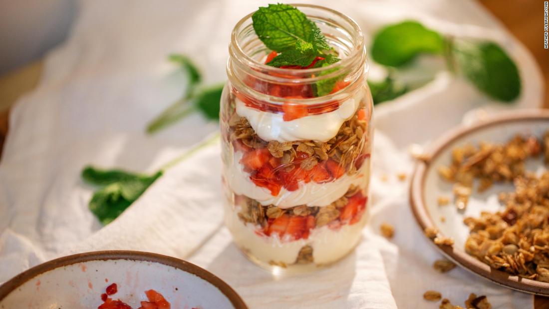 Strawberry Ricotta Granola Parfait