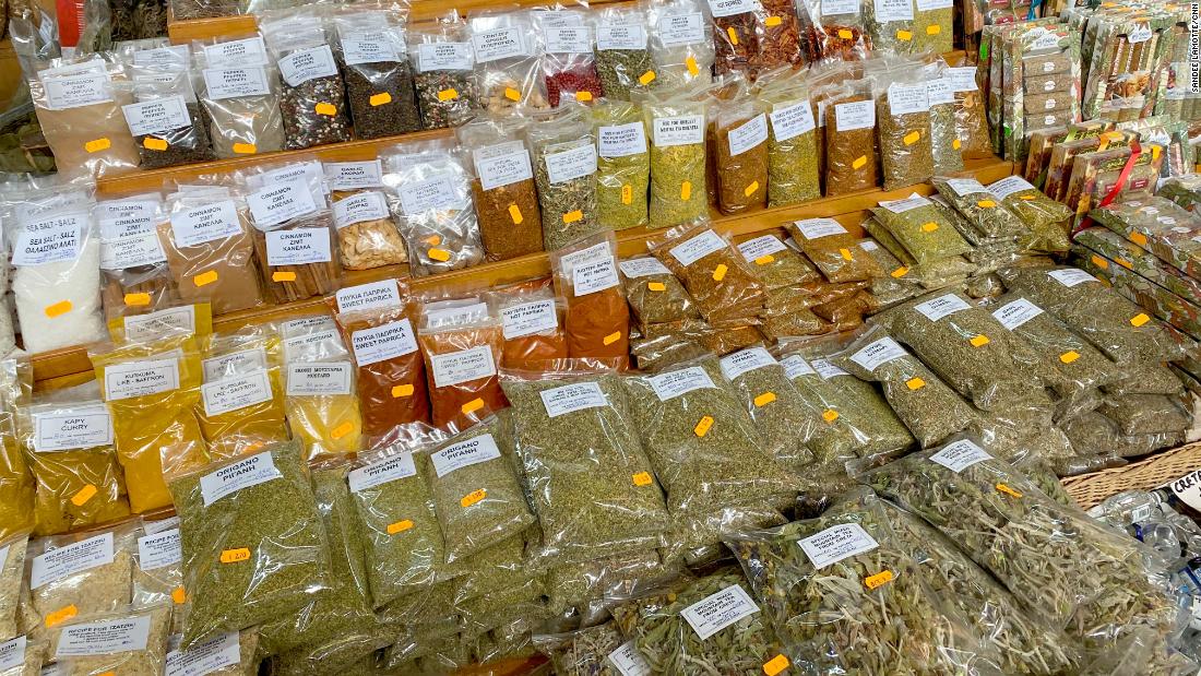 Spices at a Greek market