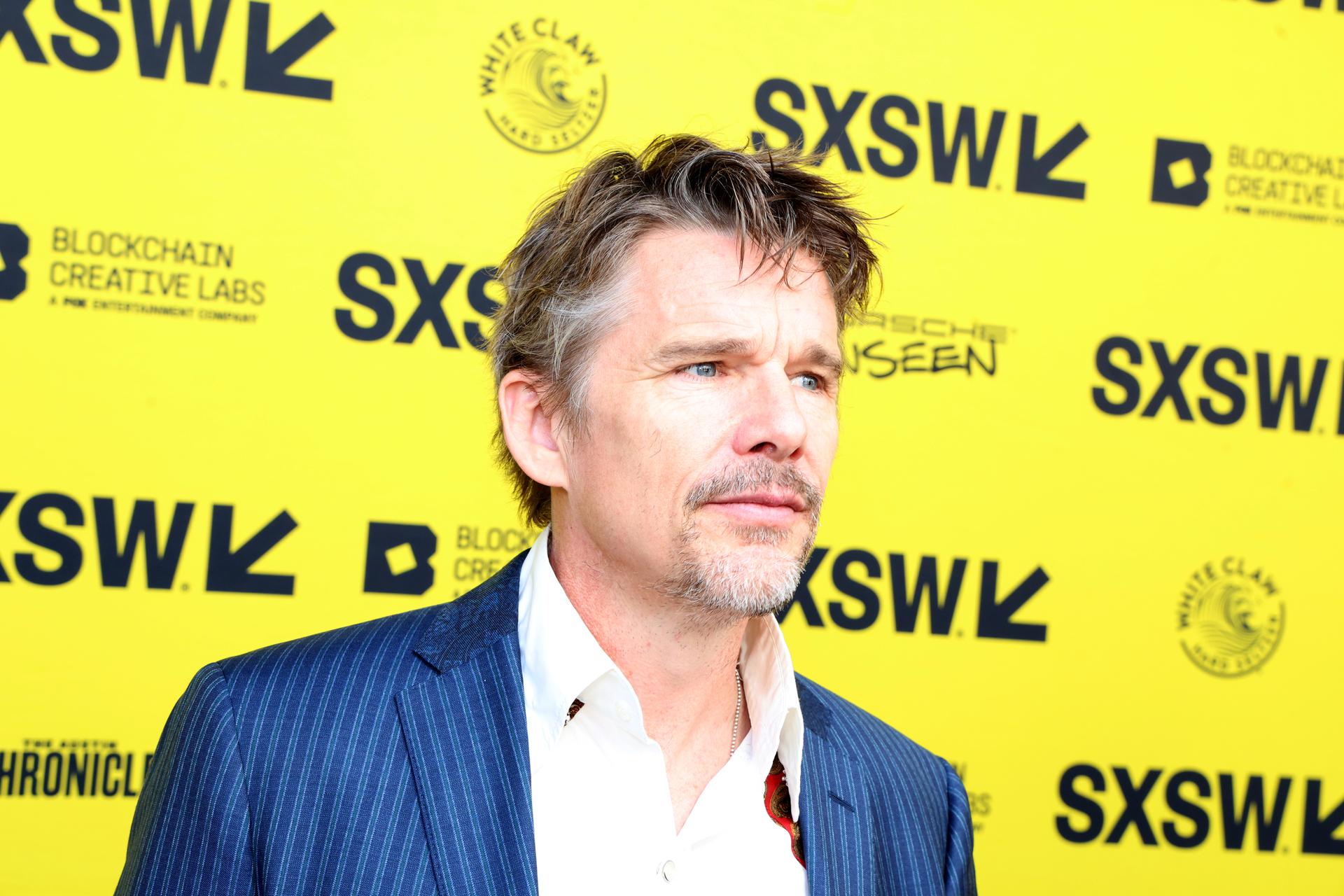 Director Ethan Hawke attends the premiere of The Last Movie Stars at SXSW. (Gary Miller/WireImage)