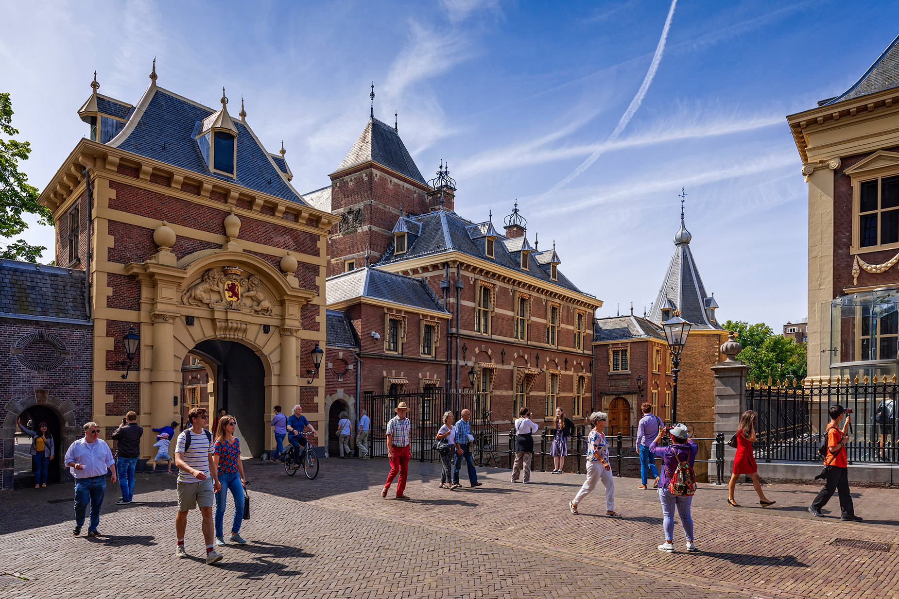 Binnenhof, the center of Dutch politics, in The Hague