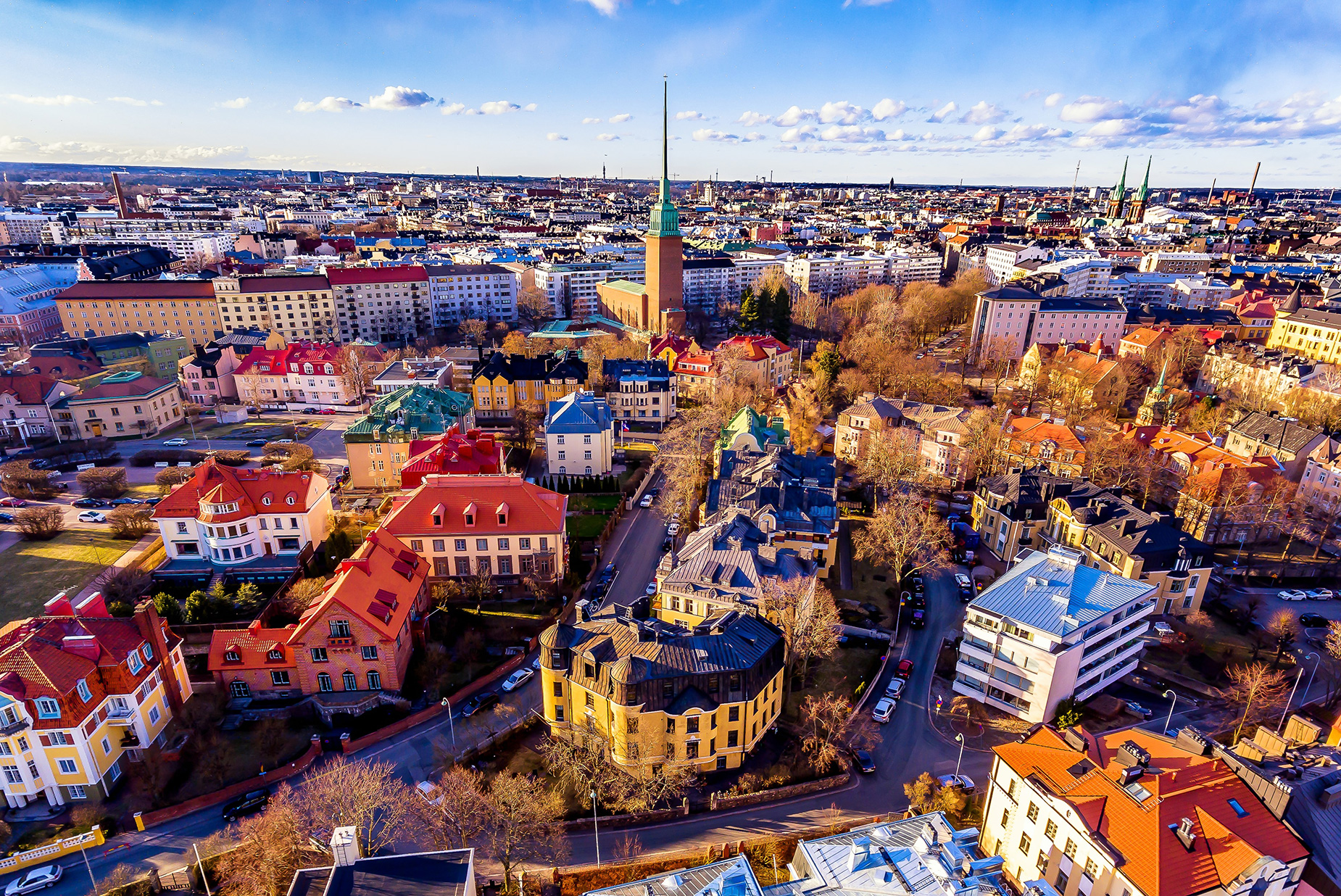 Helsinki from the air