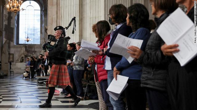 The Piper at Queen Elizabeth II's funeral.