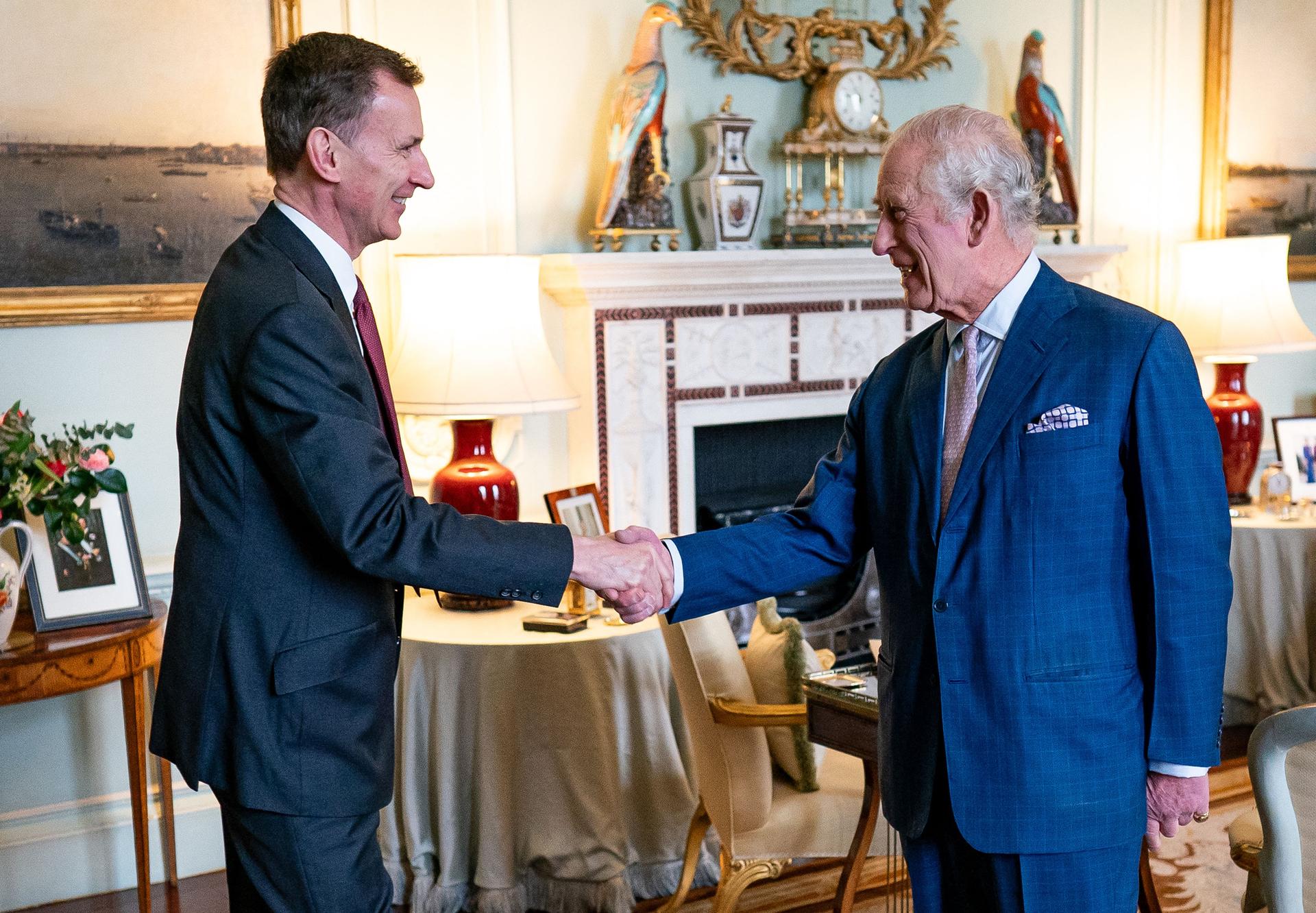 King Charles and Chancellor of the Exchequer Jeremy Hunt