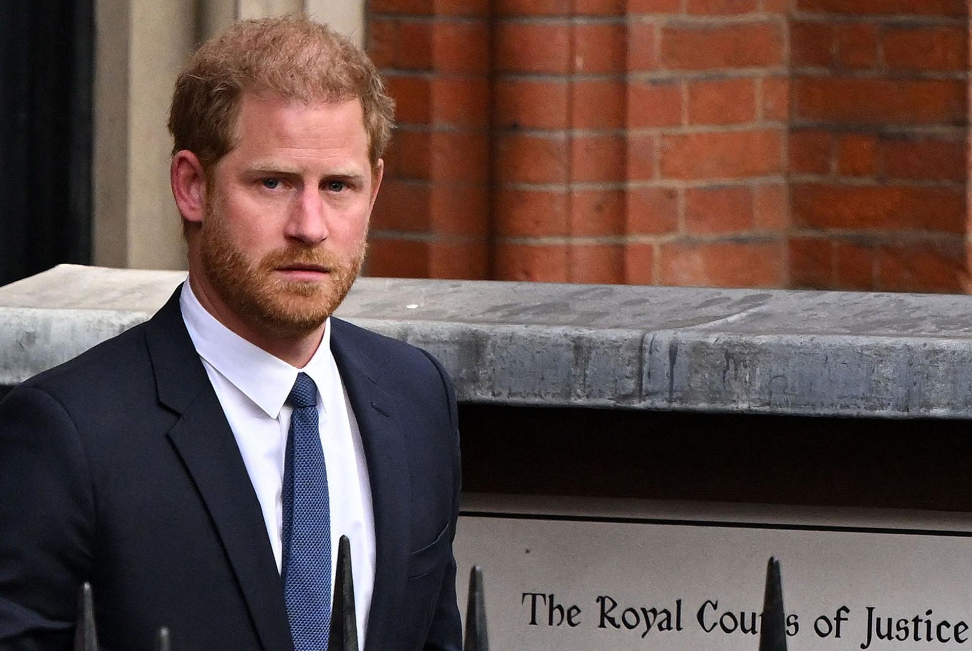 Prince Harry leaves the Royal Courts of Justice