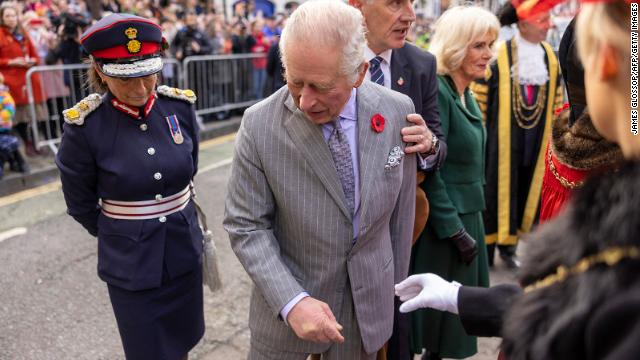 Charles sees an egg fly past him in York.