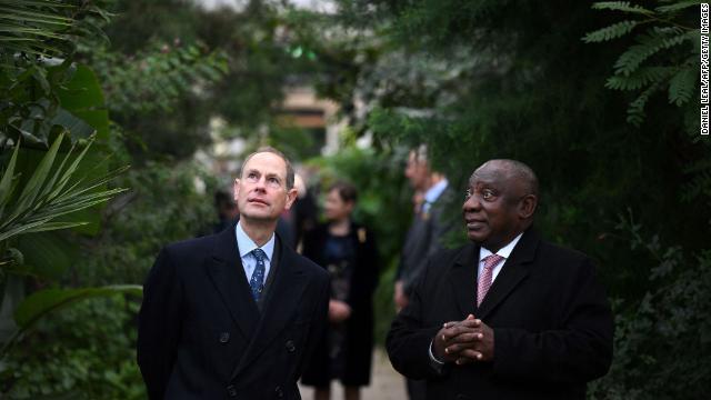 Ramapohsa with Prince Edward at Kew Gardens