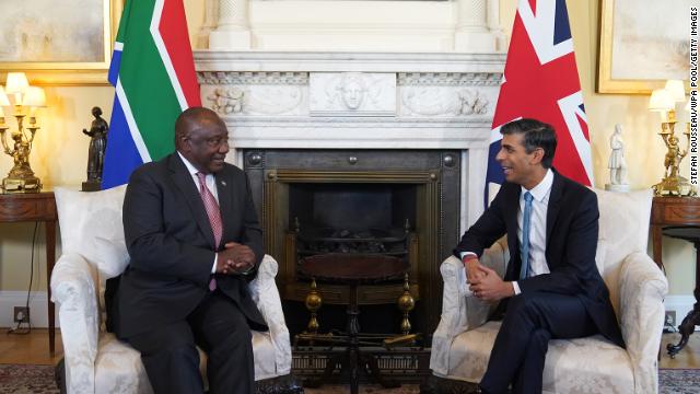 Ramaphosa with Prime Minister Rishi Sunak