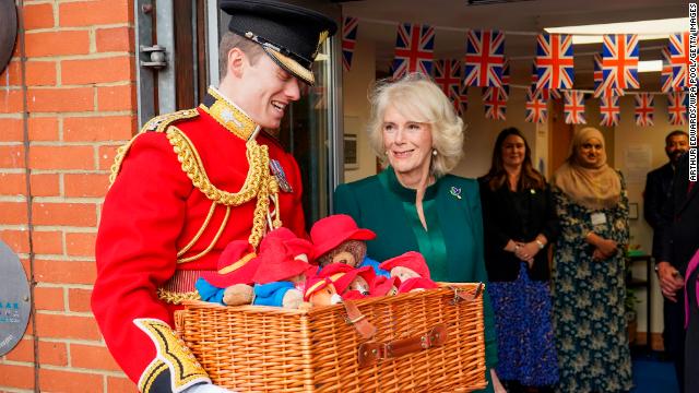 Camilla with Paddington Bears