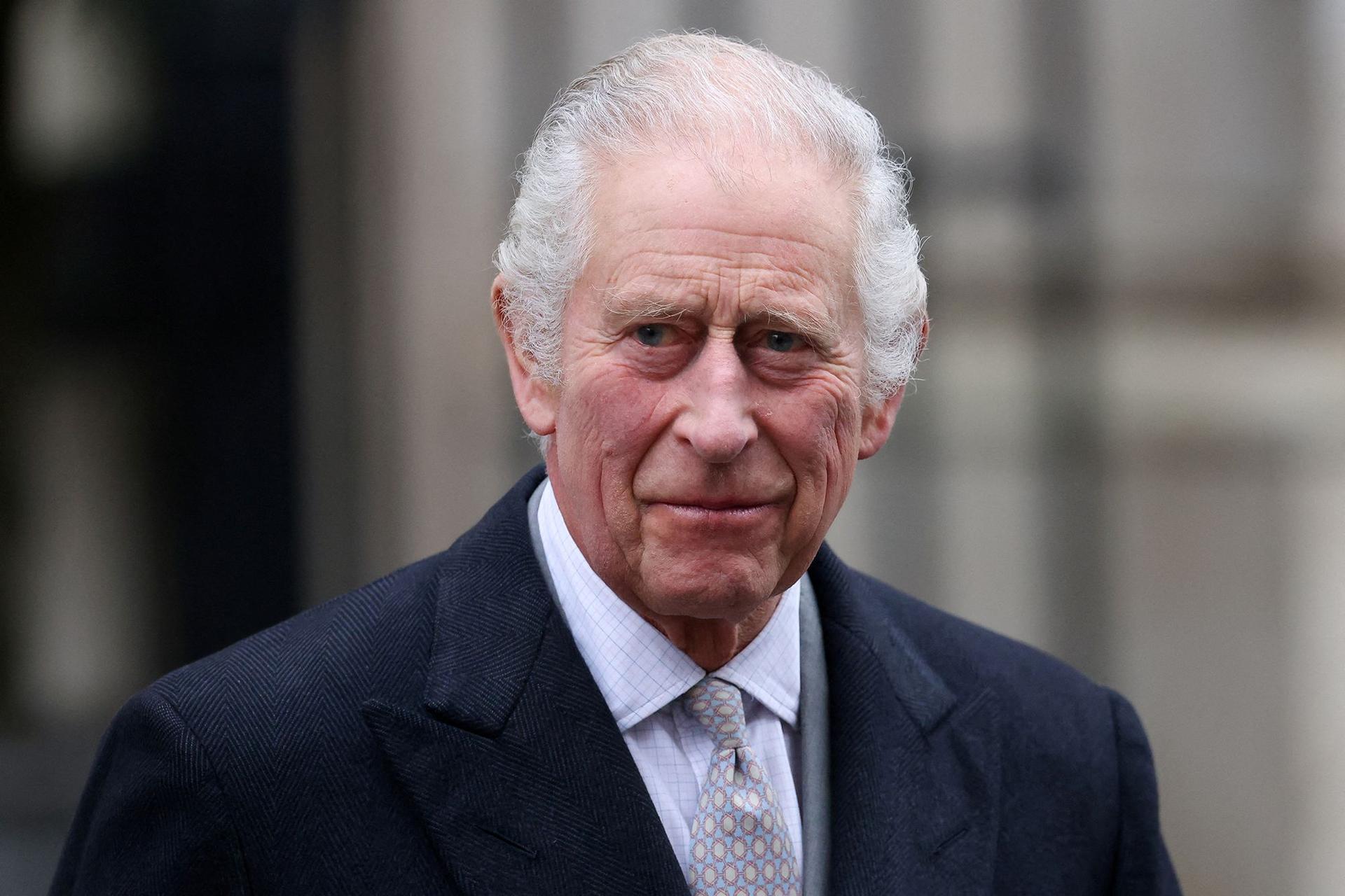 Photo of Britain's King Charles leaving London clinic