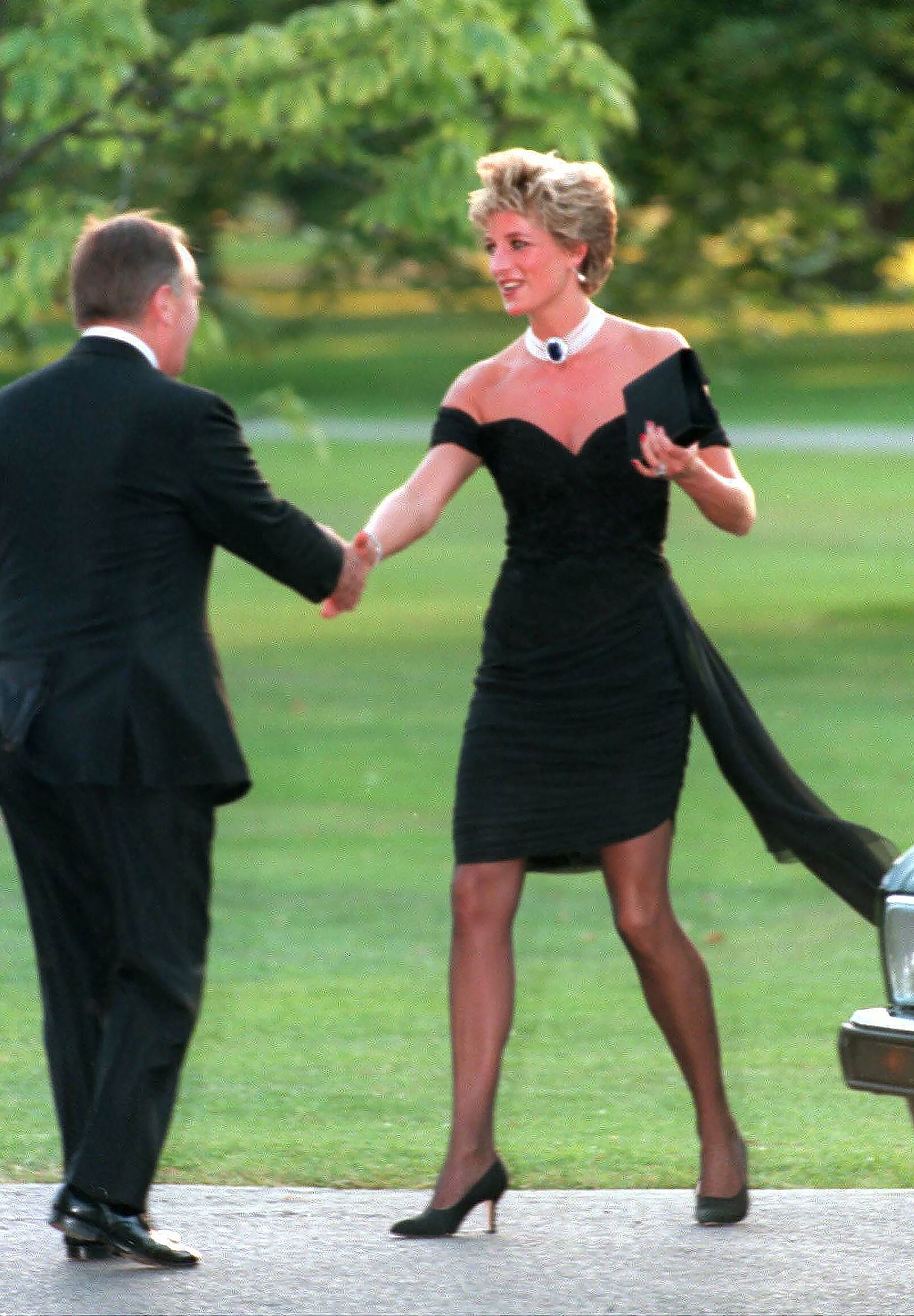 Photo of Princess Diana wearing the famed ''revenge dress''