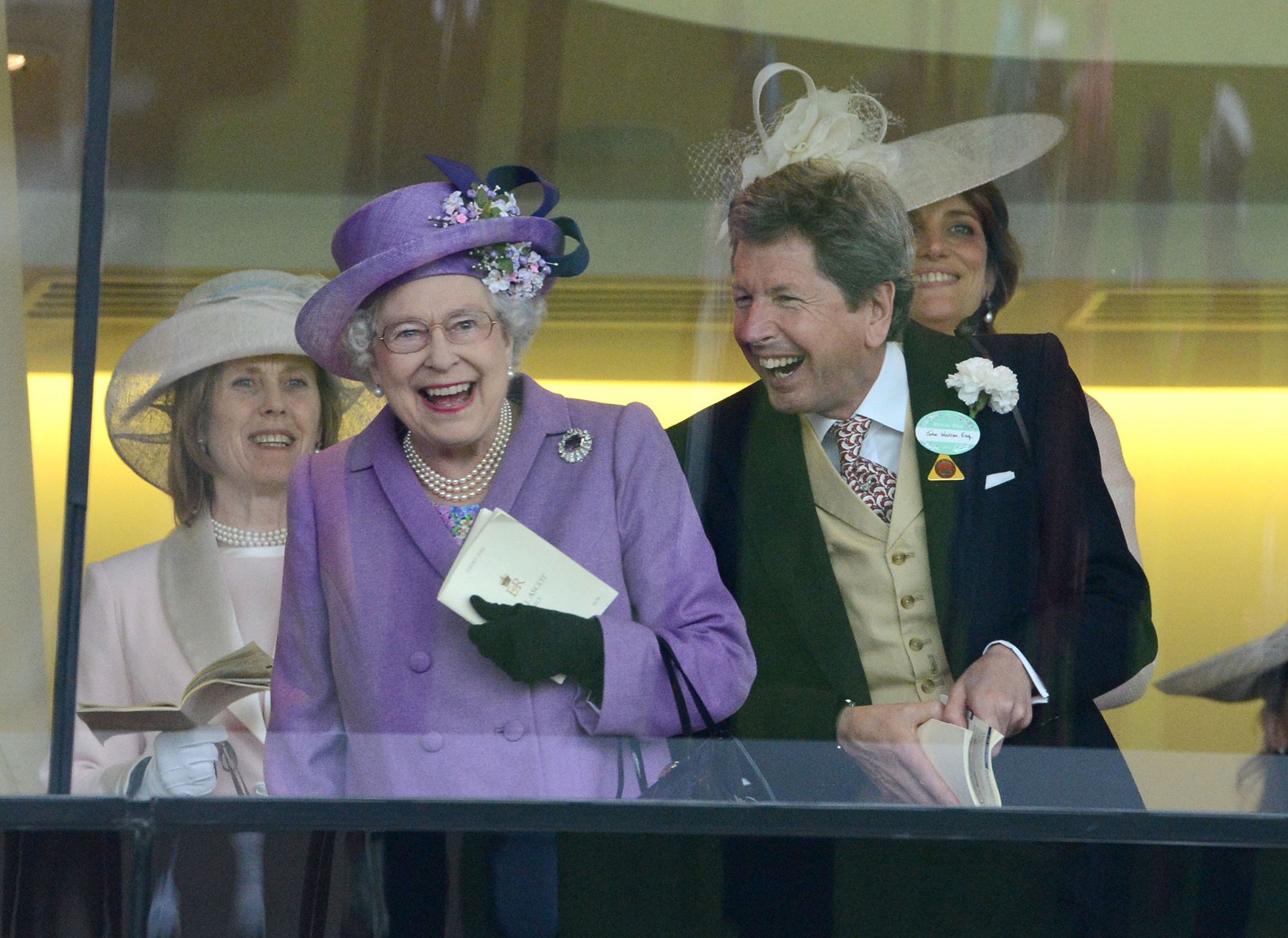 Queen Elizabeth smiling