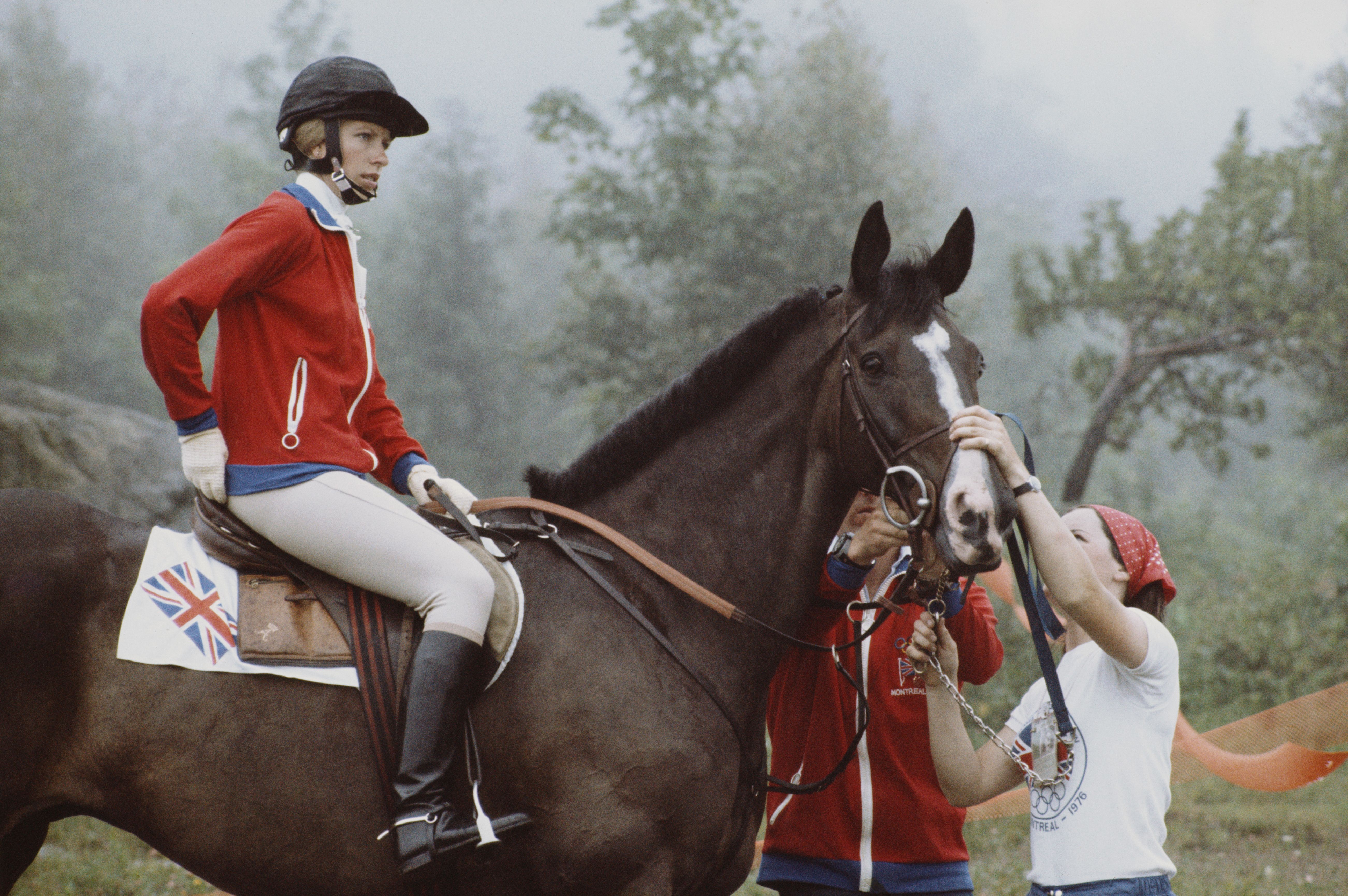 Photo of Princess Anne sitting on a horse