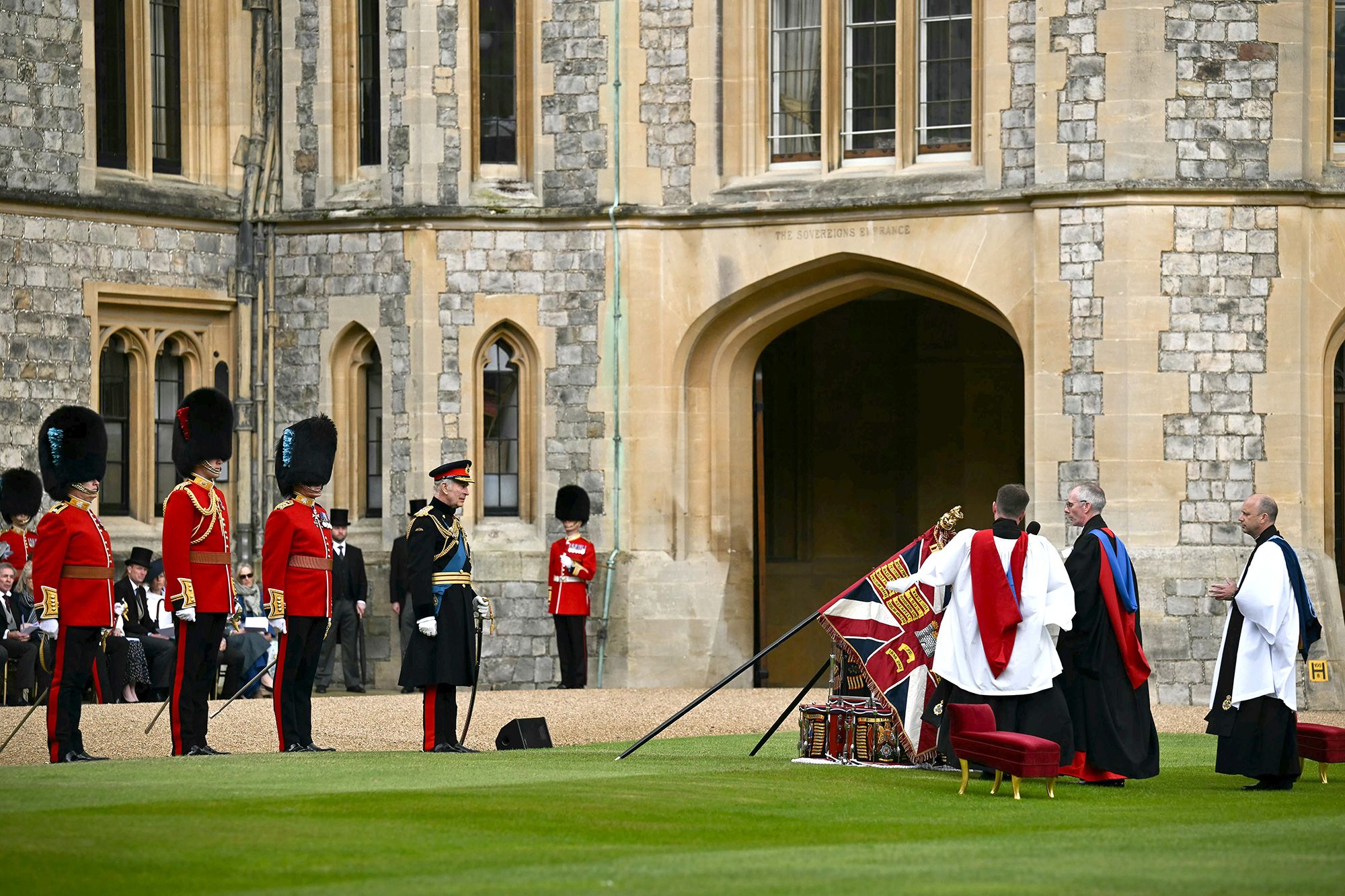 Photo of soldiers from the Irish Guards