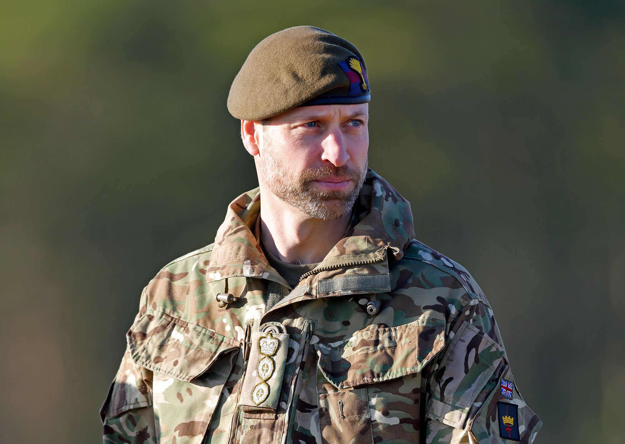 Photo of Prince William in military uniform 