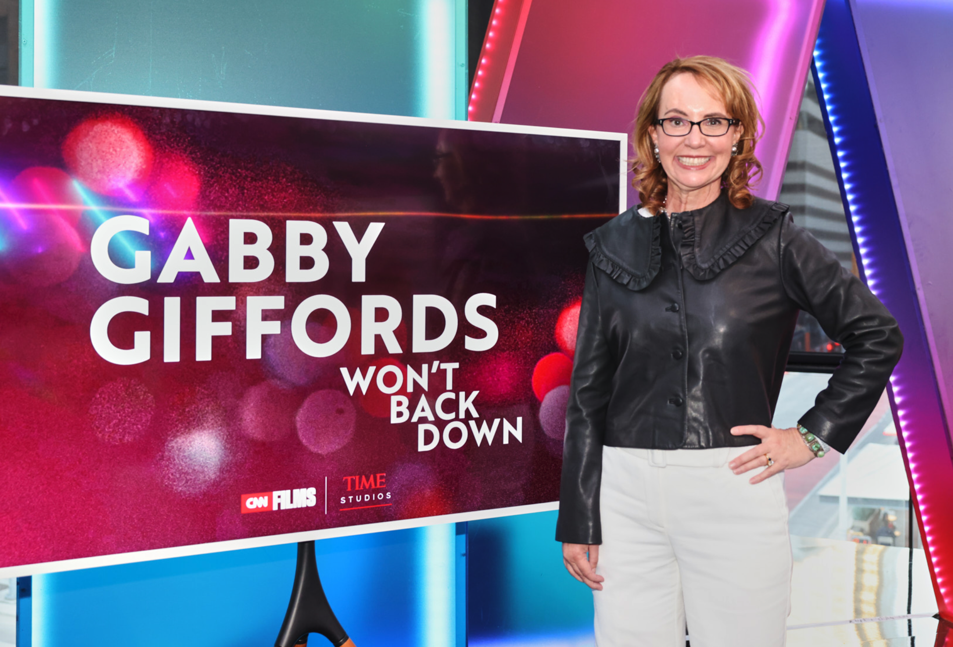 Gabby Giffords at the SXSW premiere of Gabby Giffords Won't Back Down. (John Nowak/WarnerMedia)