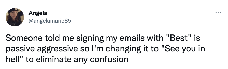 Tweet of the day