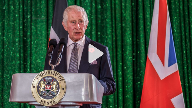Watch King Charles speak in Kenya on British colonial atrocities.