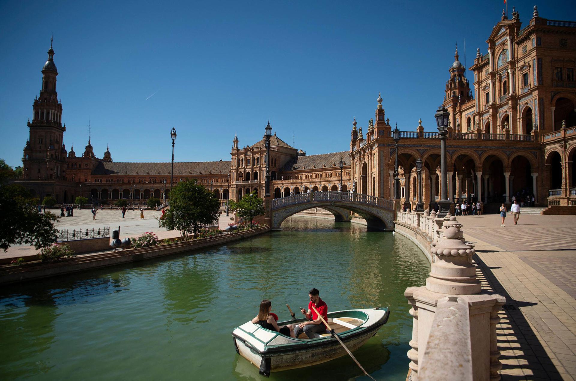 Plaza de Espana in Seville, Spain