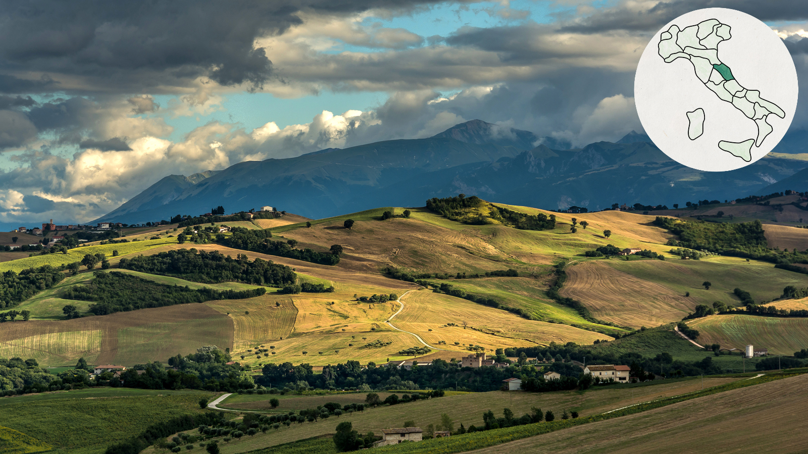 Landscape near Mogliano, Macerata province, Marche