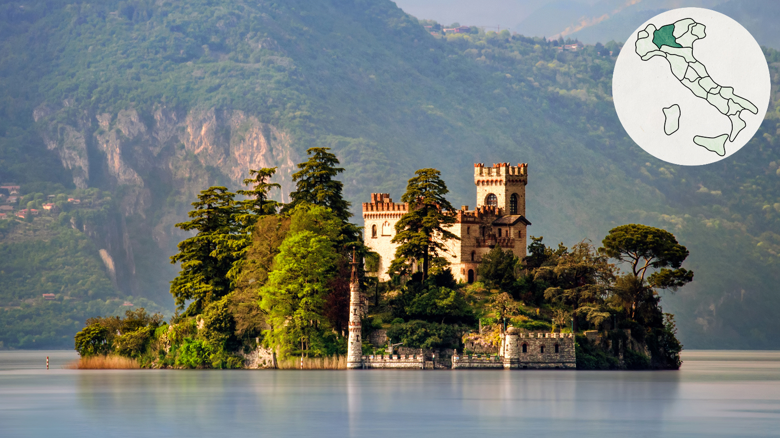 Lake Iseo and Monte Isola Sulzano, Lombardy