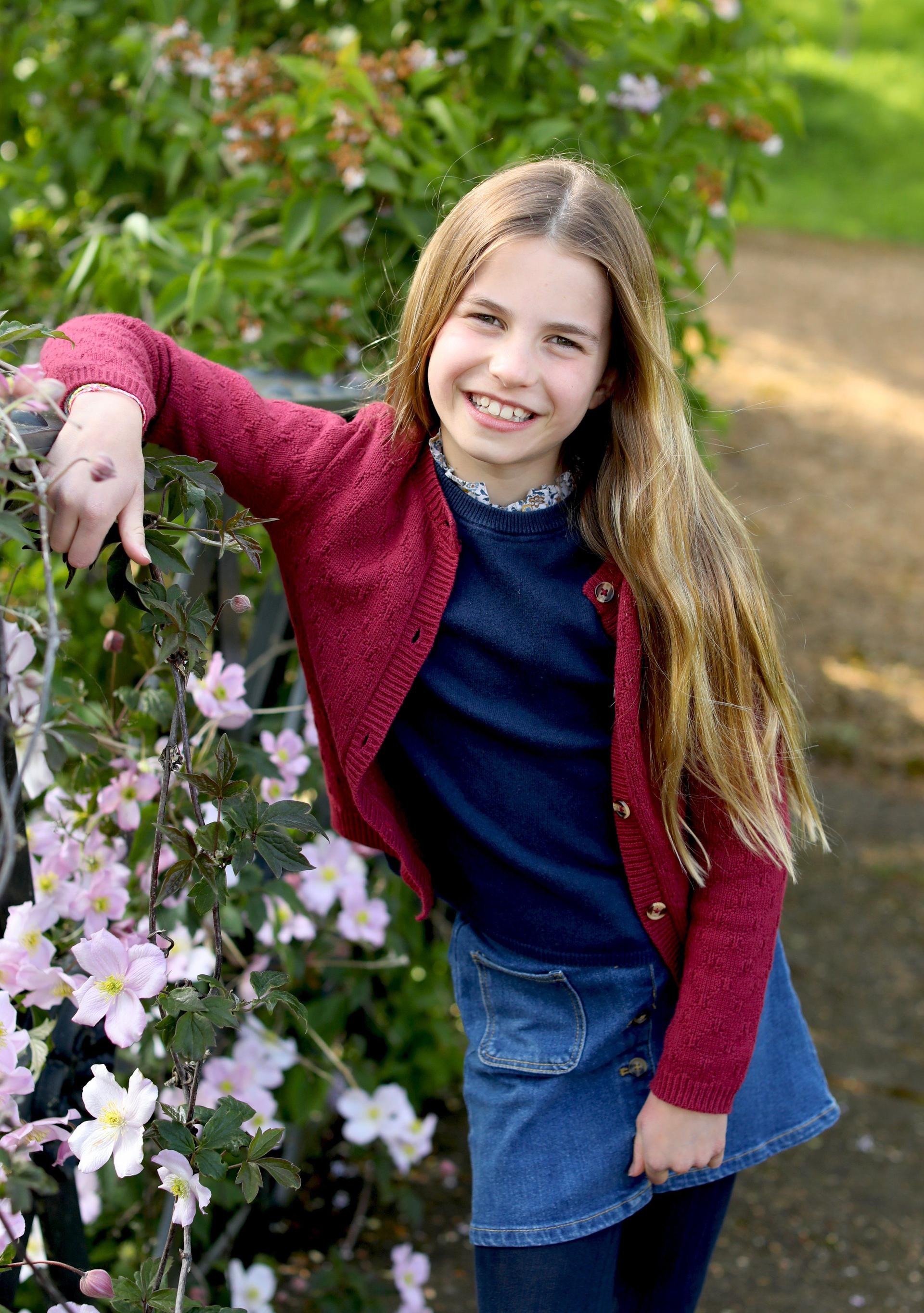 Photo of Princess Charlotte who turned 9 on Thursday.