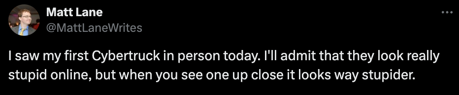 Tweet of the day
