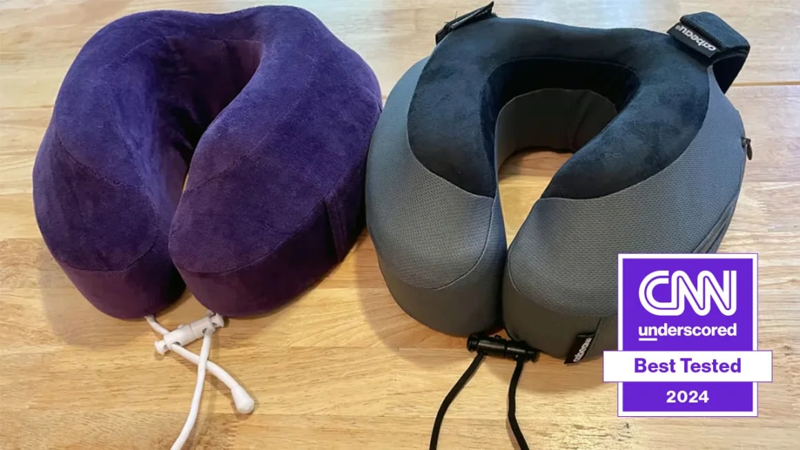 Two travel pillows