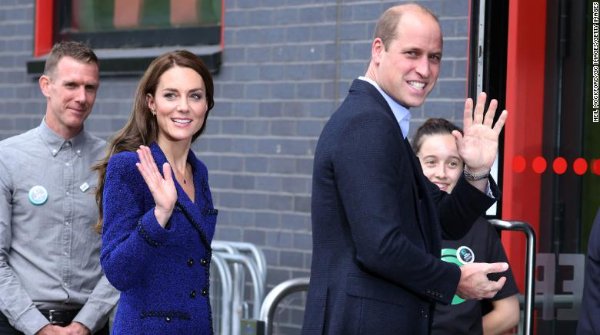 Catherine, Princess of Wales and Prince William, Prince of Wales arrive at Copper Box Arena on October 13, 2022 in London, England.