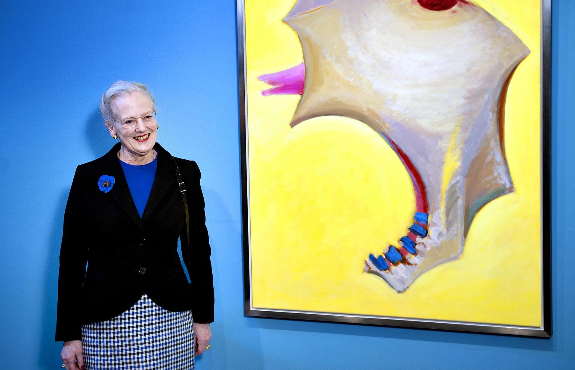 Queen Margrethe II has often exhibited her art both at home and around the world.