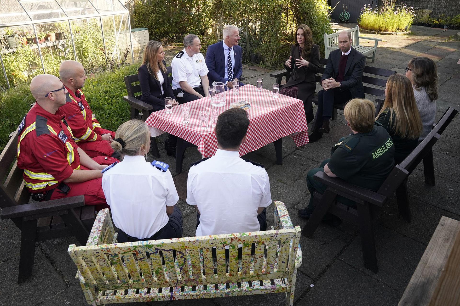 The Waleses were keen to learn about the impact of the traumatic attack in July.